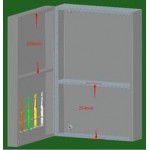 TORA Stainless Steel Mirror Cabinet MC4015 / TR-BA-MC-09111